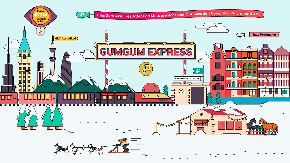 Image of snowy landscape showcasing GumGum's 2021 achievements