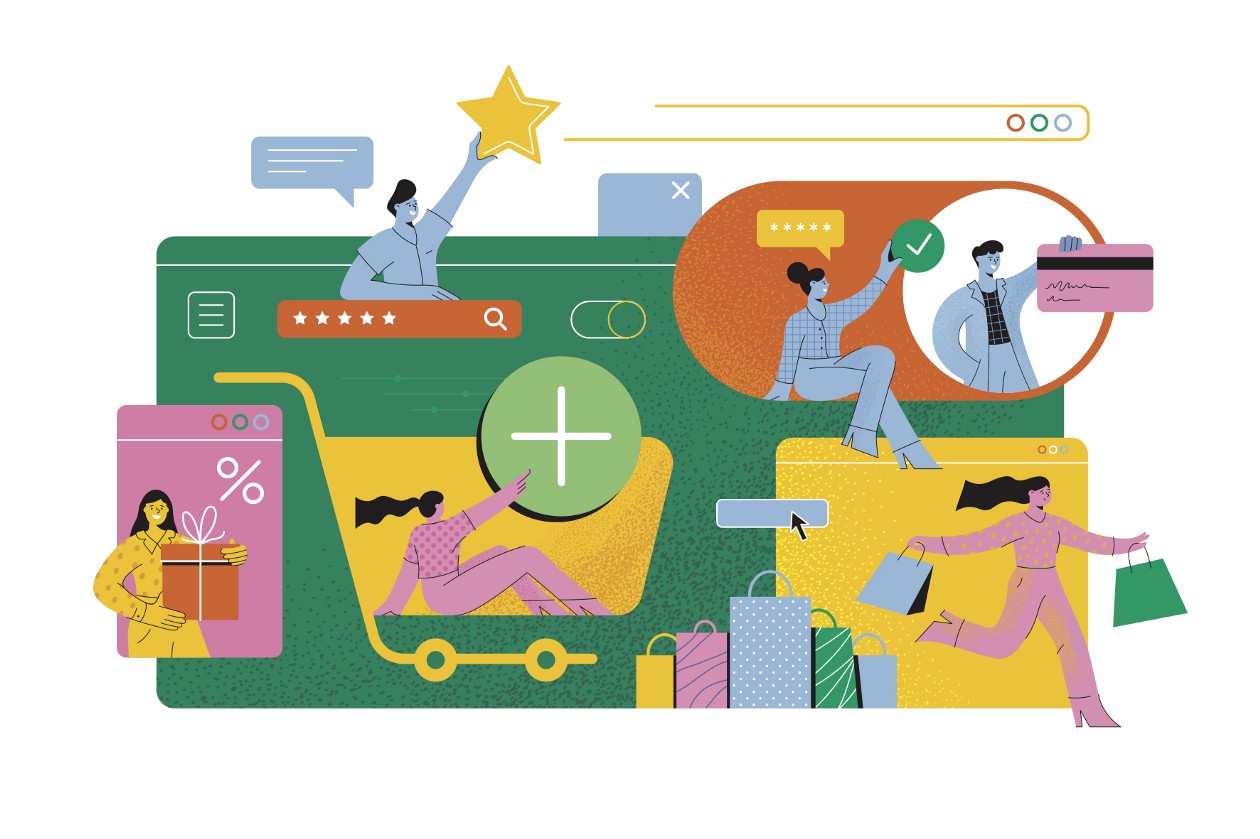 Graphic illustrating shopper marketing trends