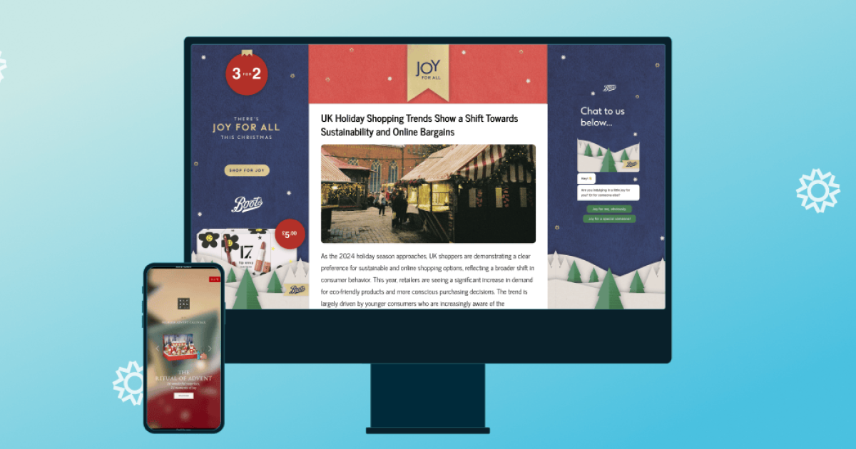 Illustration to show the top holiday shopping trends and holiday shopping predictions of 2024
